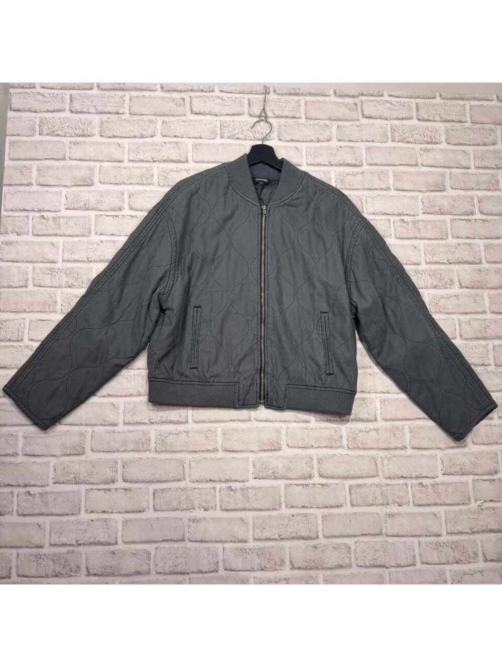 George Gray Quilted Bomber Style Jacket Women's L
